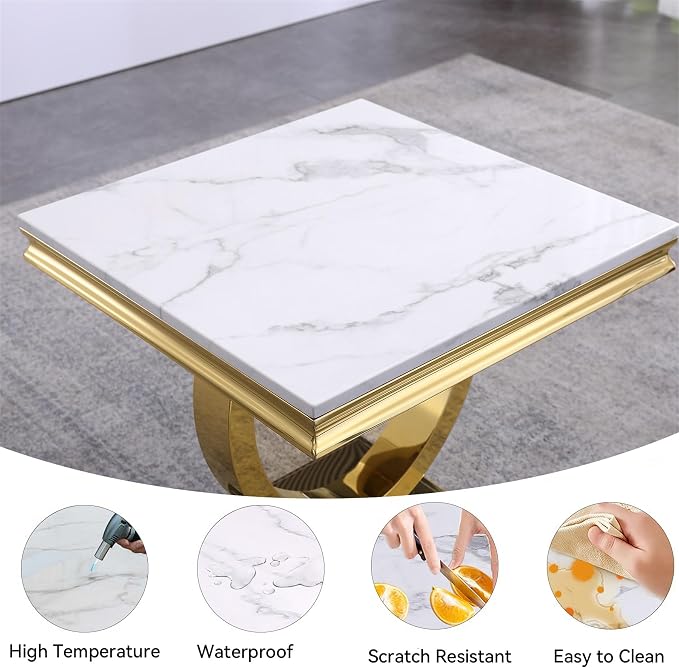 White Gold-end Table