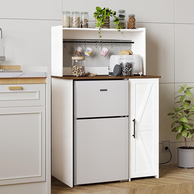 Mini Fridge Cabinet-white