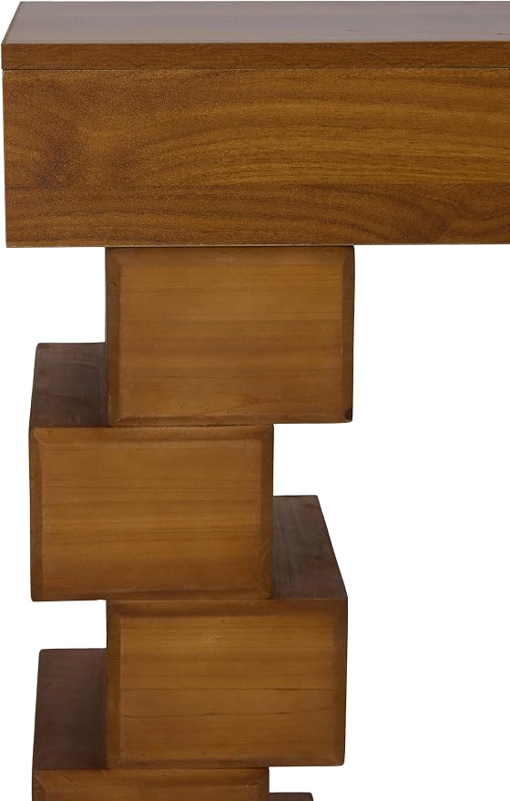 Brown - Geometric Block Stacked