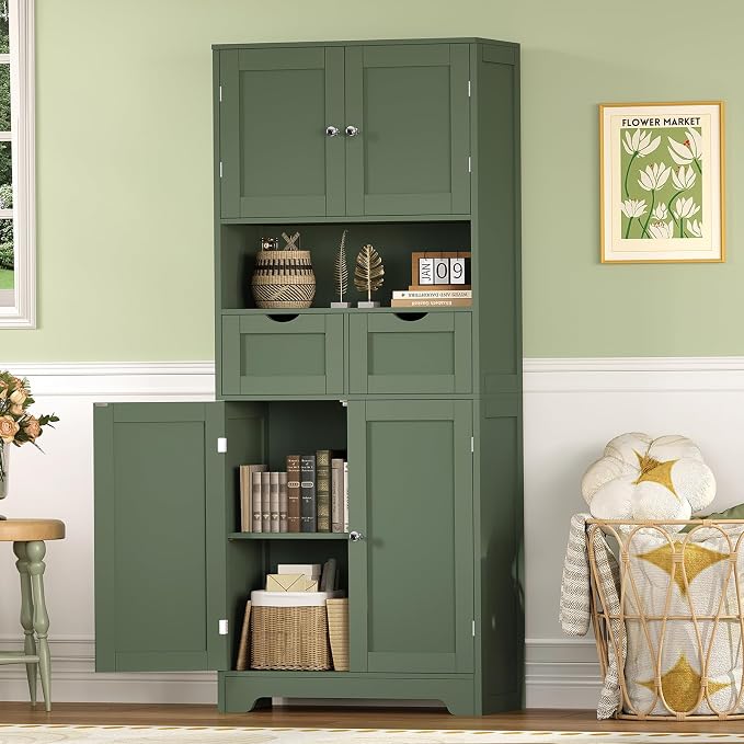 Forest Green 2 Drawers