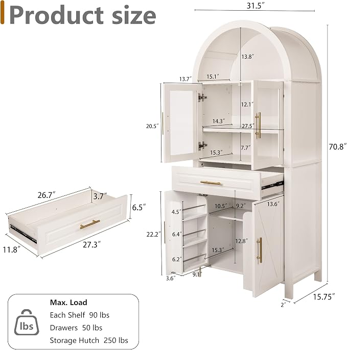 White -X Barn Door