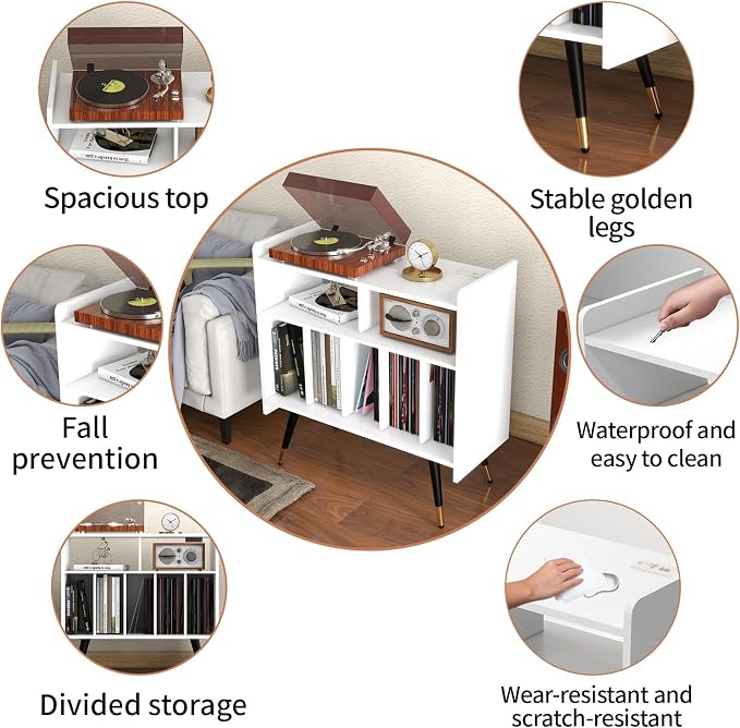 White - 6 Compartments (Usb and Socket)