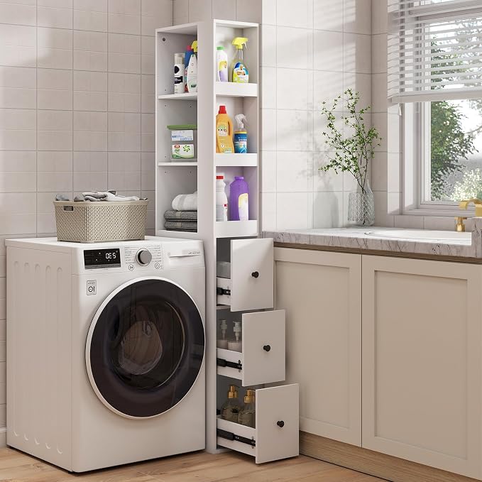 White With Side Rack