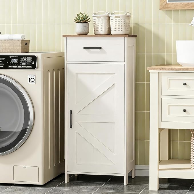 Rustic White and Brown