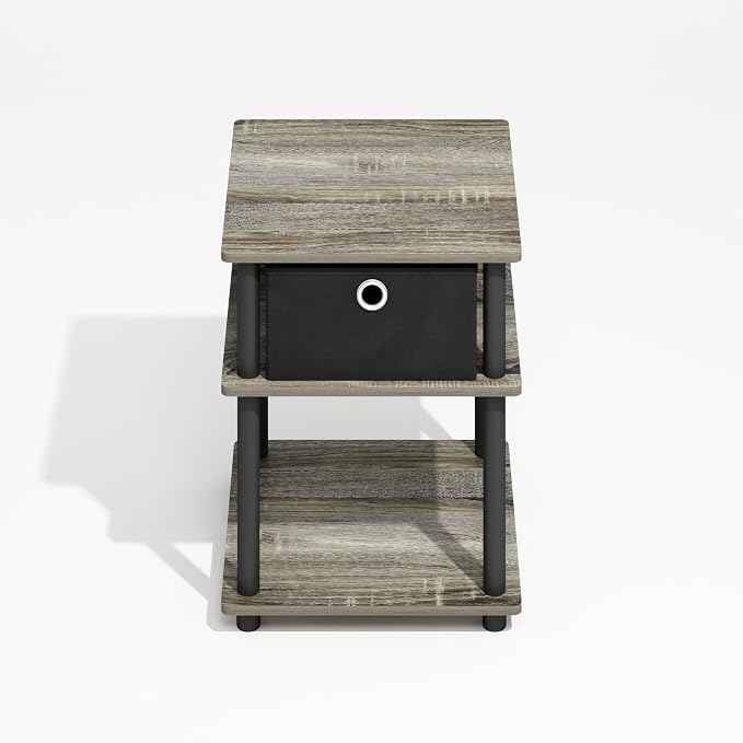 Grey Oak/Black/Black