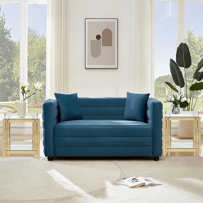 Clear Glass and Gold Frame Adjustable Legs
