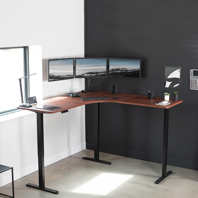 Dark Walnut Top / Black Frame