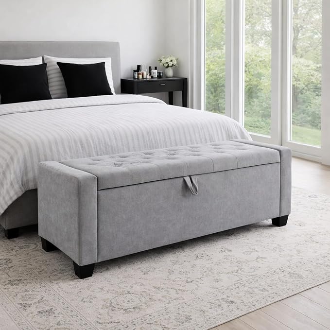 Chenille - Light Grey 48''w