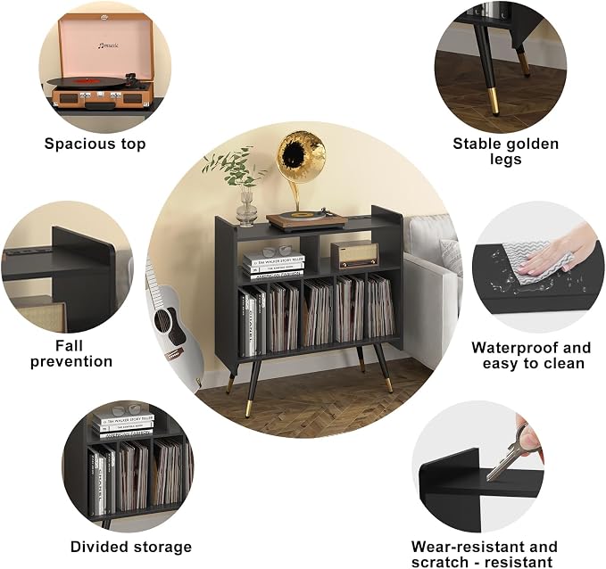 Black-six Compartments (Usb and Socket)