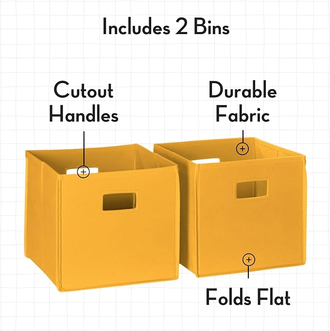 Pure White With Golden Yellow Bins