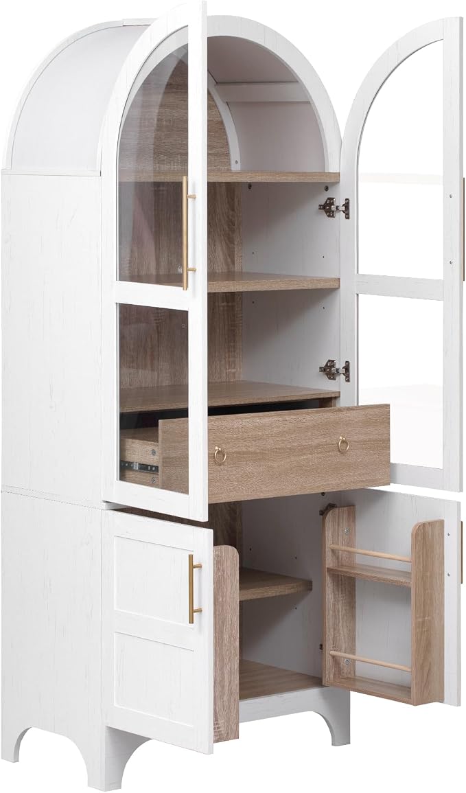 Retro White Arched P Abinet+ Mdf
