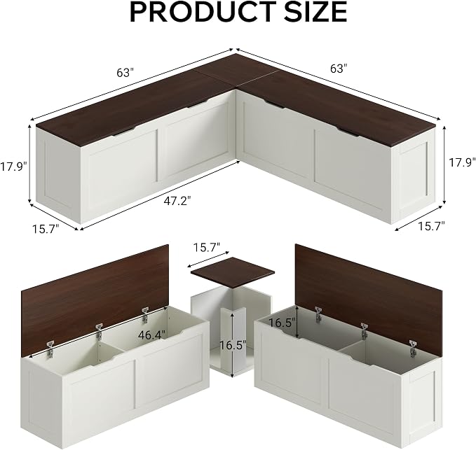 Walnut and White