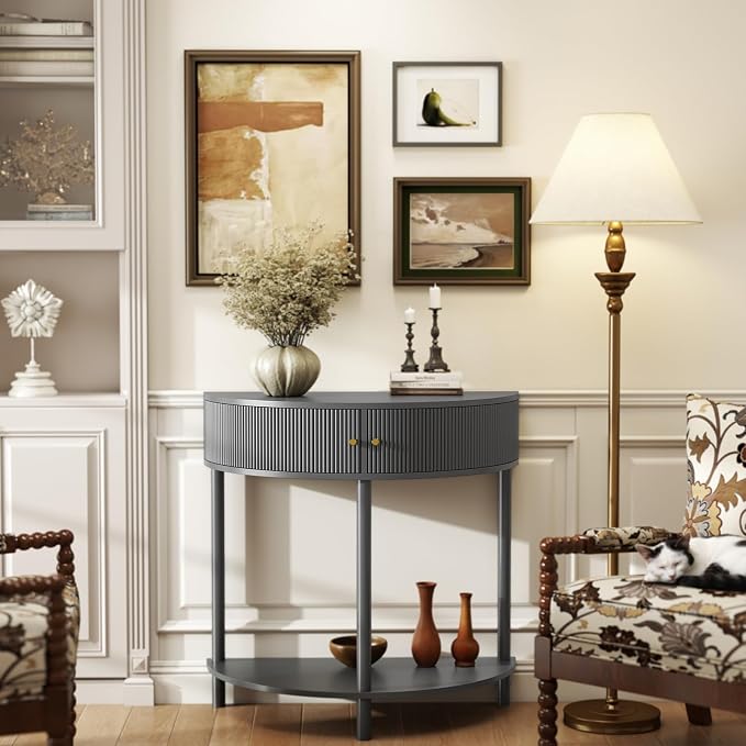Dark Grey - Fluted Design