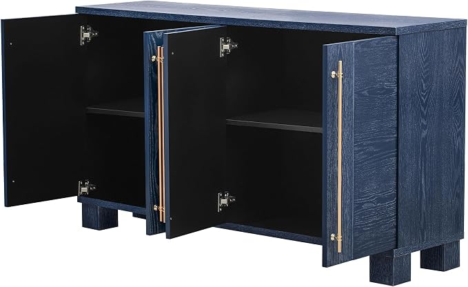 Antique Navy & Gold Handles