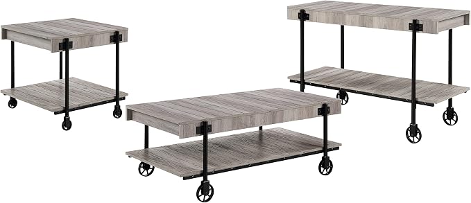 Black and Rustic Oak Brown