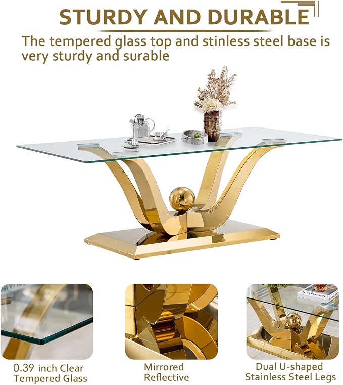 Gold Coffee Table