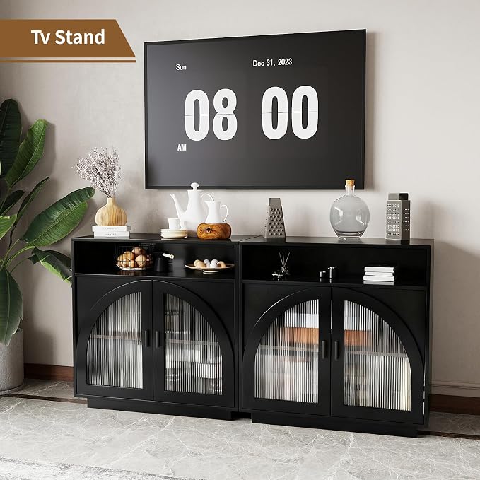 Sideboard W/Compartment_black