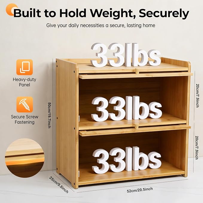Wood, 2-tier