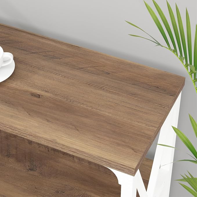White and Rustic Oak