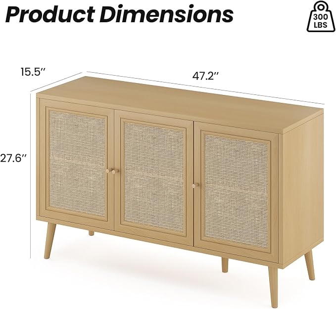 Natural Rattan-3 Door