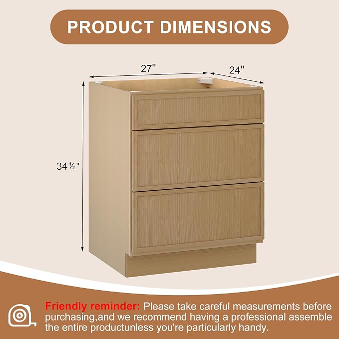 Natural With 3drawers