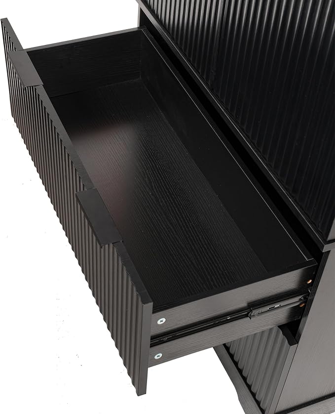 2 Drawers Below-black