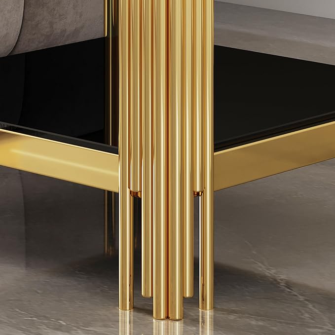 End Table-black&gold
