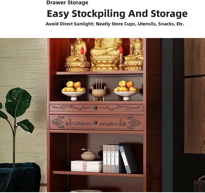 Rosewood Color, Double Drawer, Transparent Door