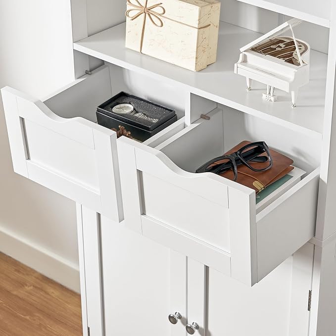 White, 2 Drawers