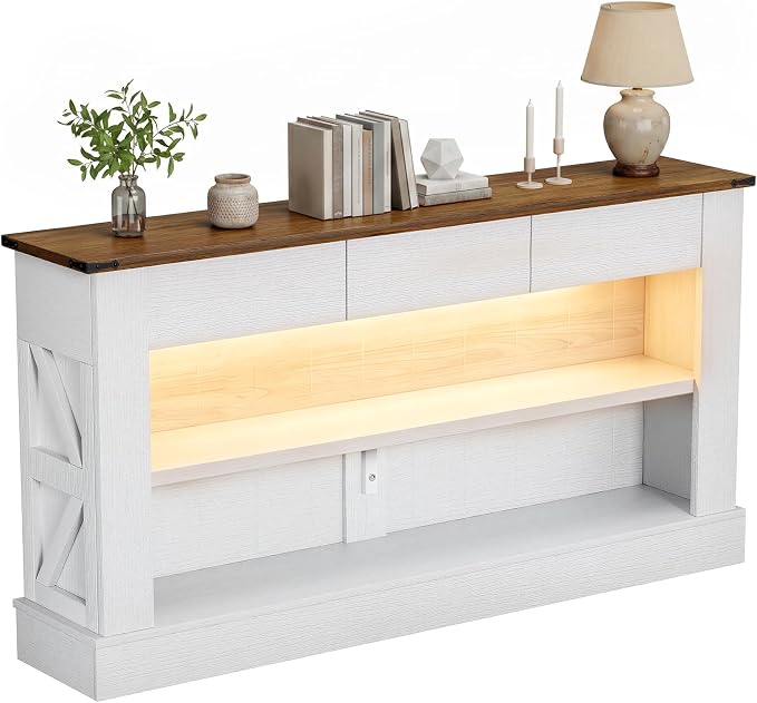 Rustic Brown&white