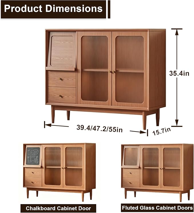Walnut Finish Light-blocking Wood Door Style