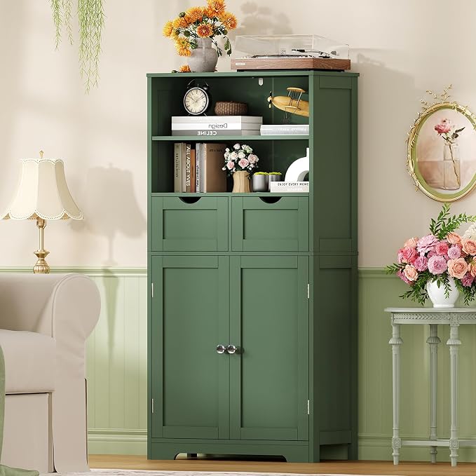 Green, 2 Drawers