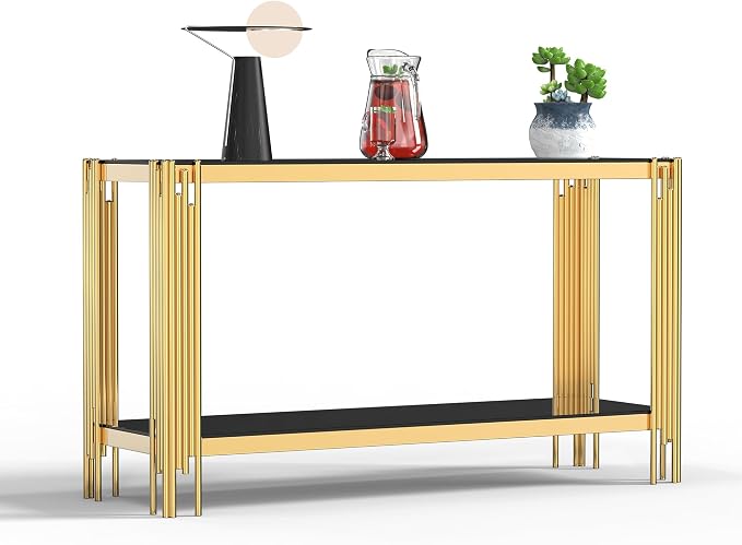 Console Table-black & Gold