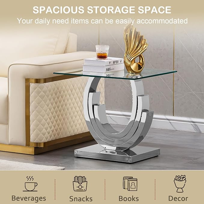 Silver End Table