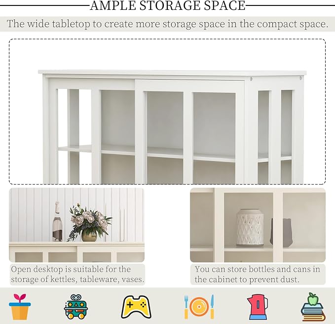 White_slide Doors