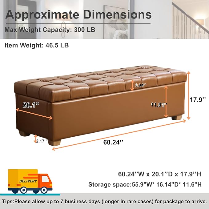 Armless-orange Brown 60.2''w