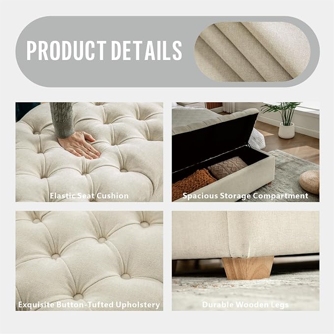 Storage Bench-beige