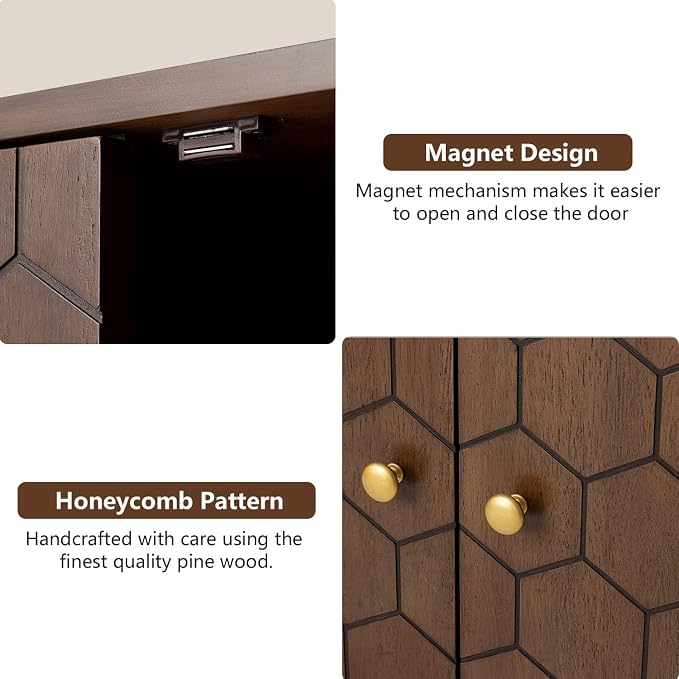 Brown Honeycomb Pattern