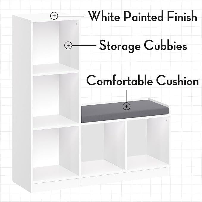 White With 2 Gray Bins