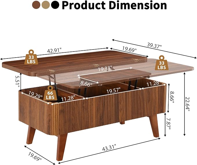 3 in 1 Walnut