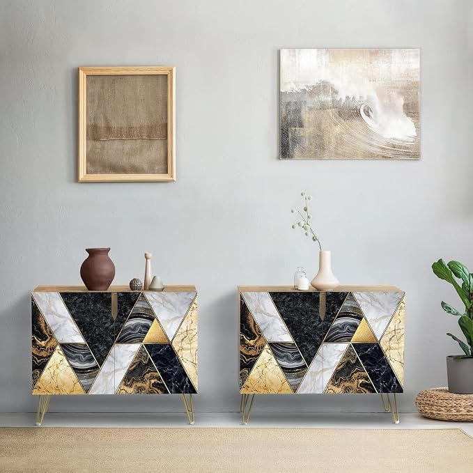 Geometric Gold Bronze Circle