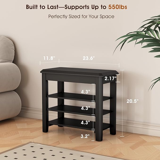 Black-3 Tier(wood)