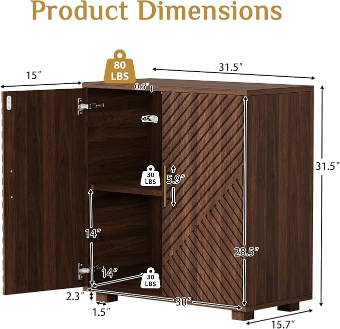 Walnut - V Shaped