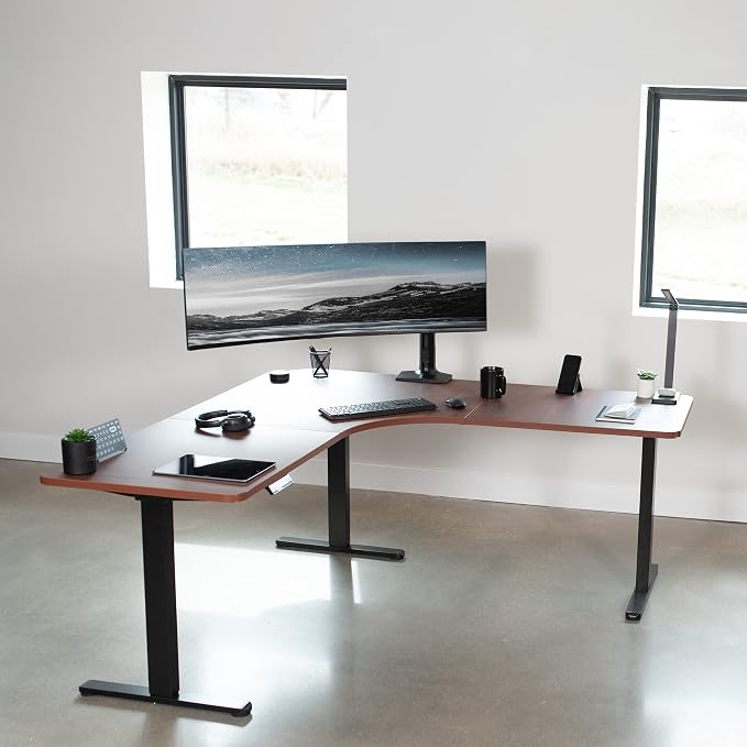 Dark Walnut Top / Black Frame