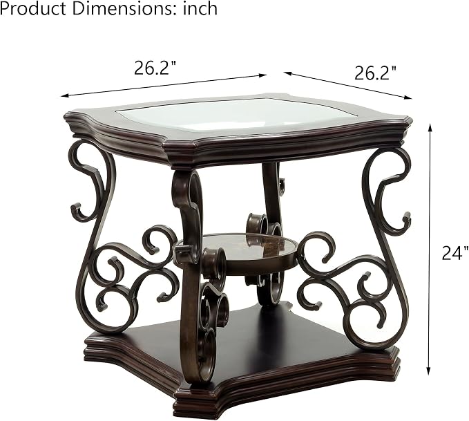 End Table, Dark Brown