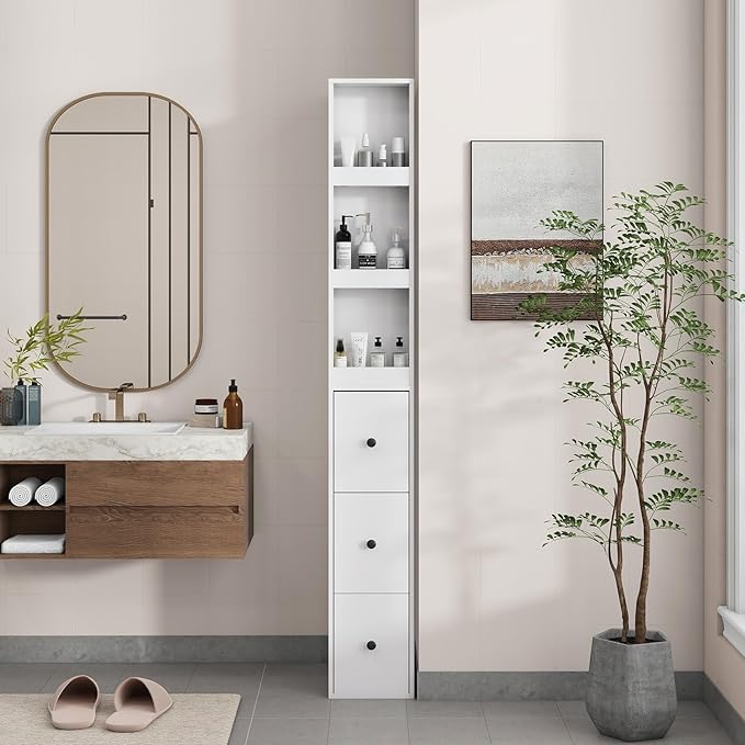 White With Side Rack