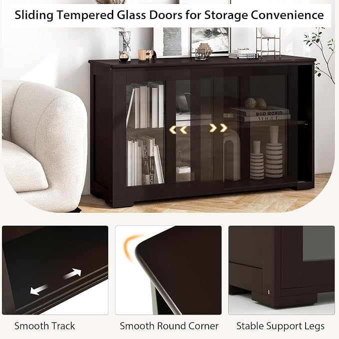 Coffee/Glass Sliding Door
