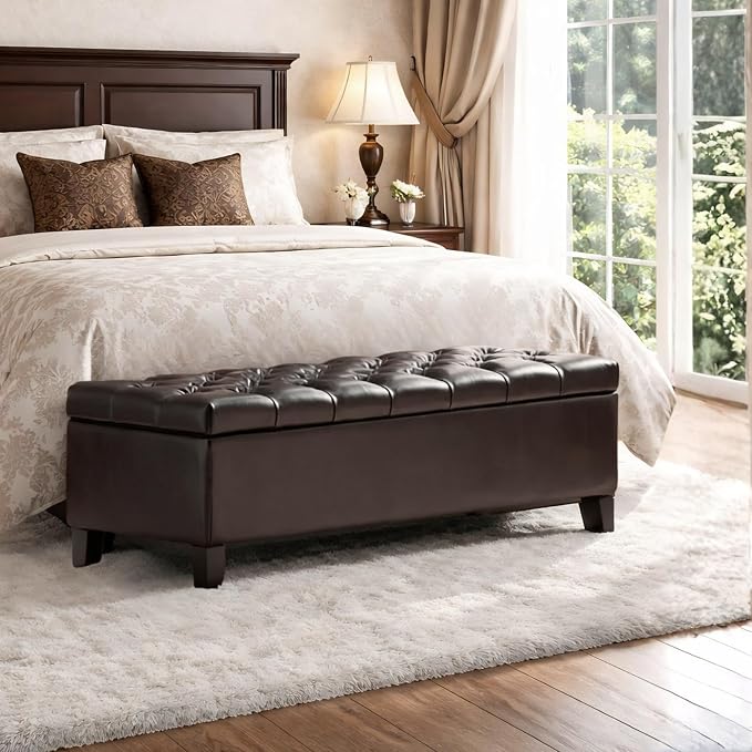 Armless-dark Brown 51.2''w