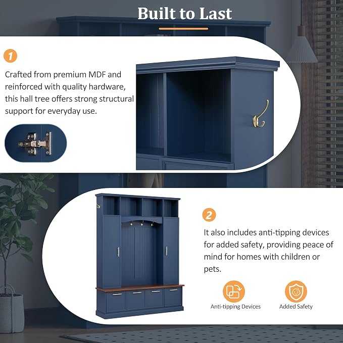 Blue/Adjustable Shelves