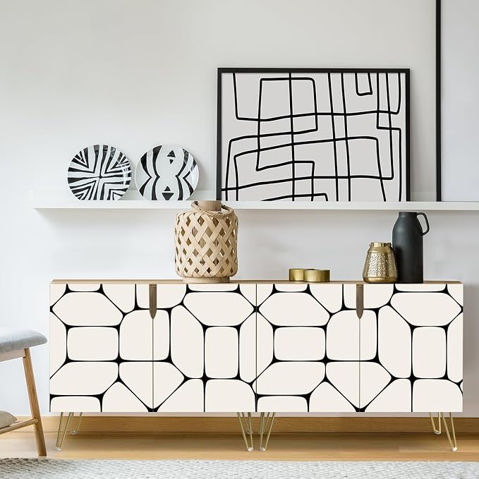 Black & White Pebble Tile Patterns